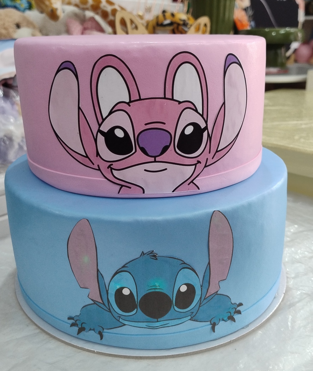 Bolo Fake 2And Stitch E Angel - Vilegria Festas