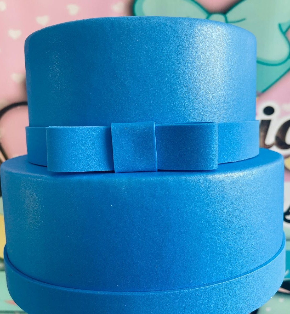 Bolo Fake 2And Azul Royal - Vilegria Festas