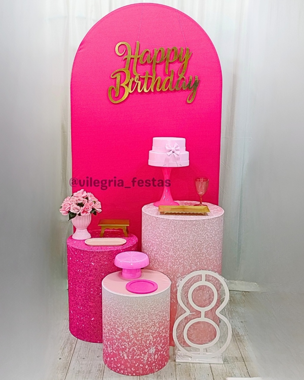 Kit Adulto Roc Tons de Pink E Rosa - Vilegria Festas