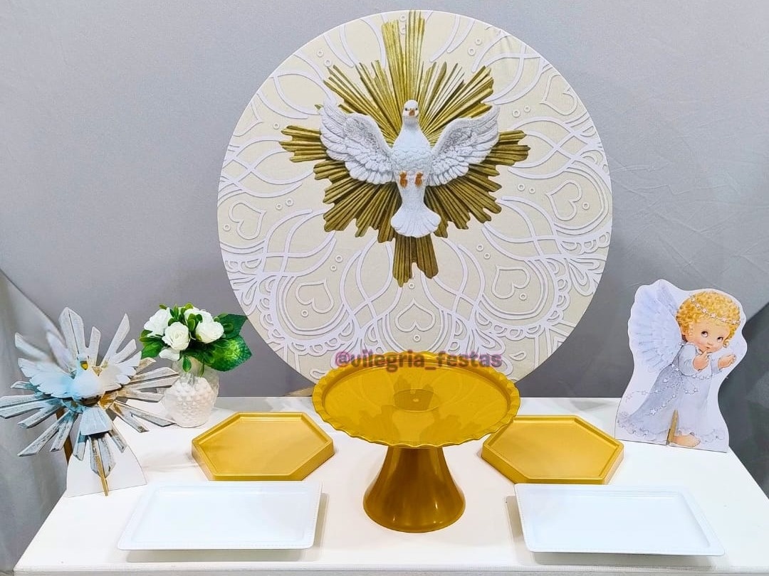 Kit Alegria Batizado Espirito Santo - Vilegria Festas