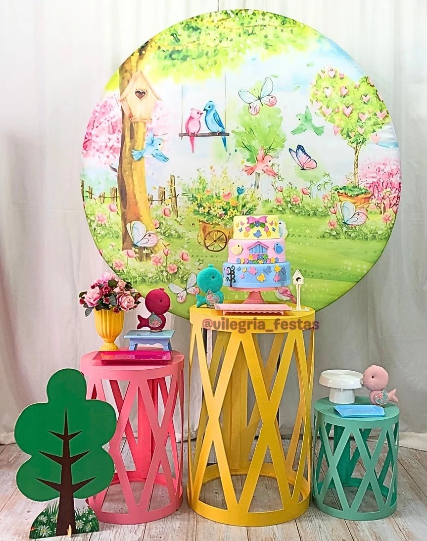 Kit Arco Íris Jardim dos Pássaros  - Vilegria Festas