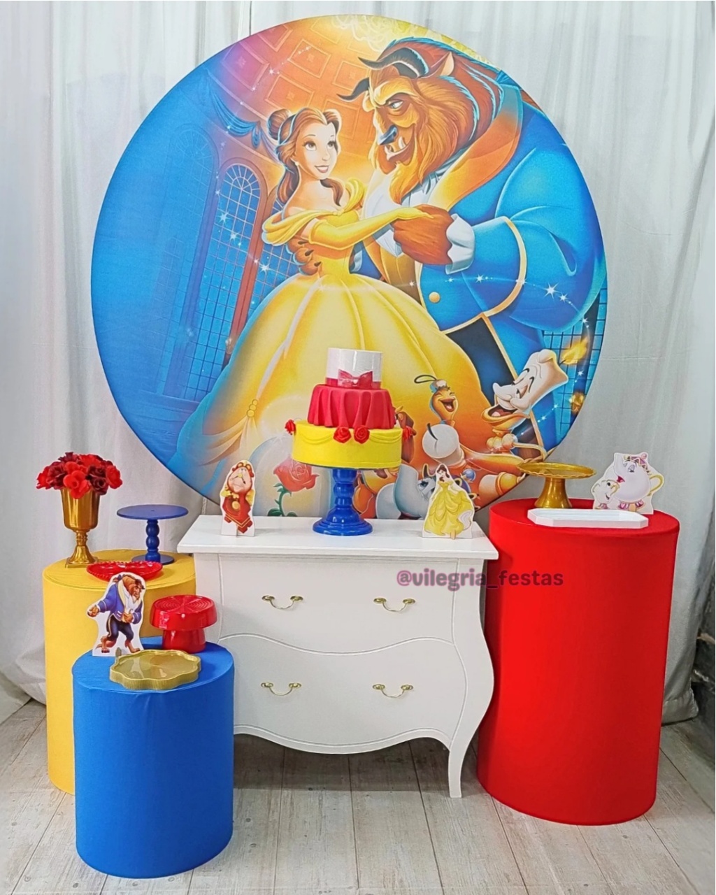 Kit Estrela Bela E A Fera - Vilegria Festas