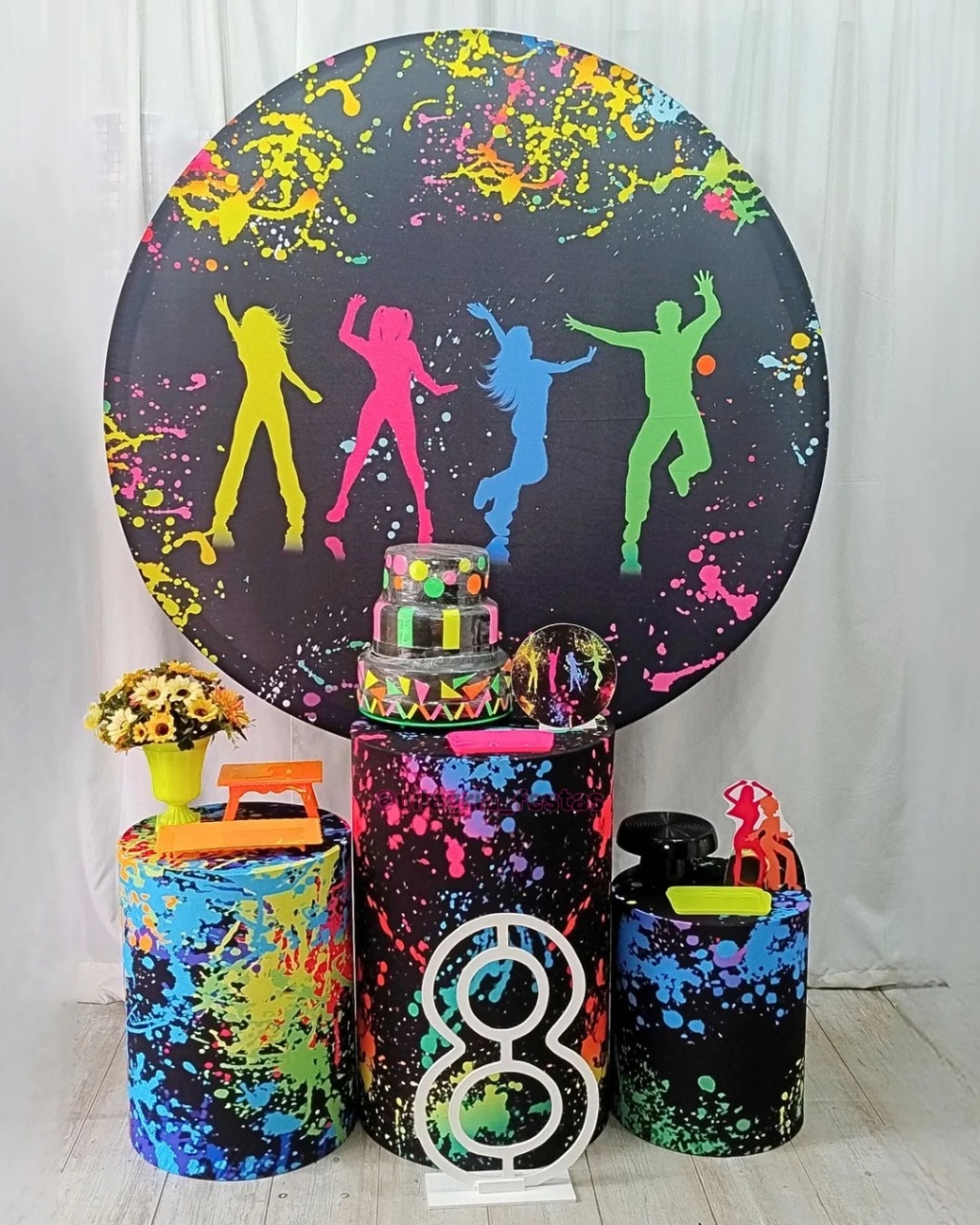 Kit Arco Íris Neon Balada - Vilegria Festas