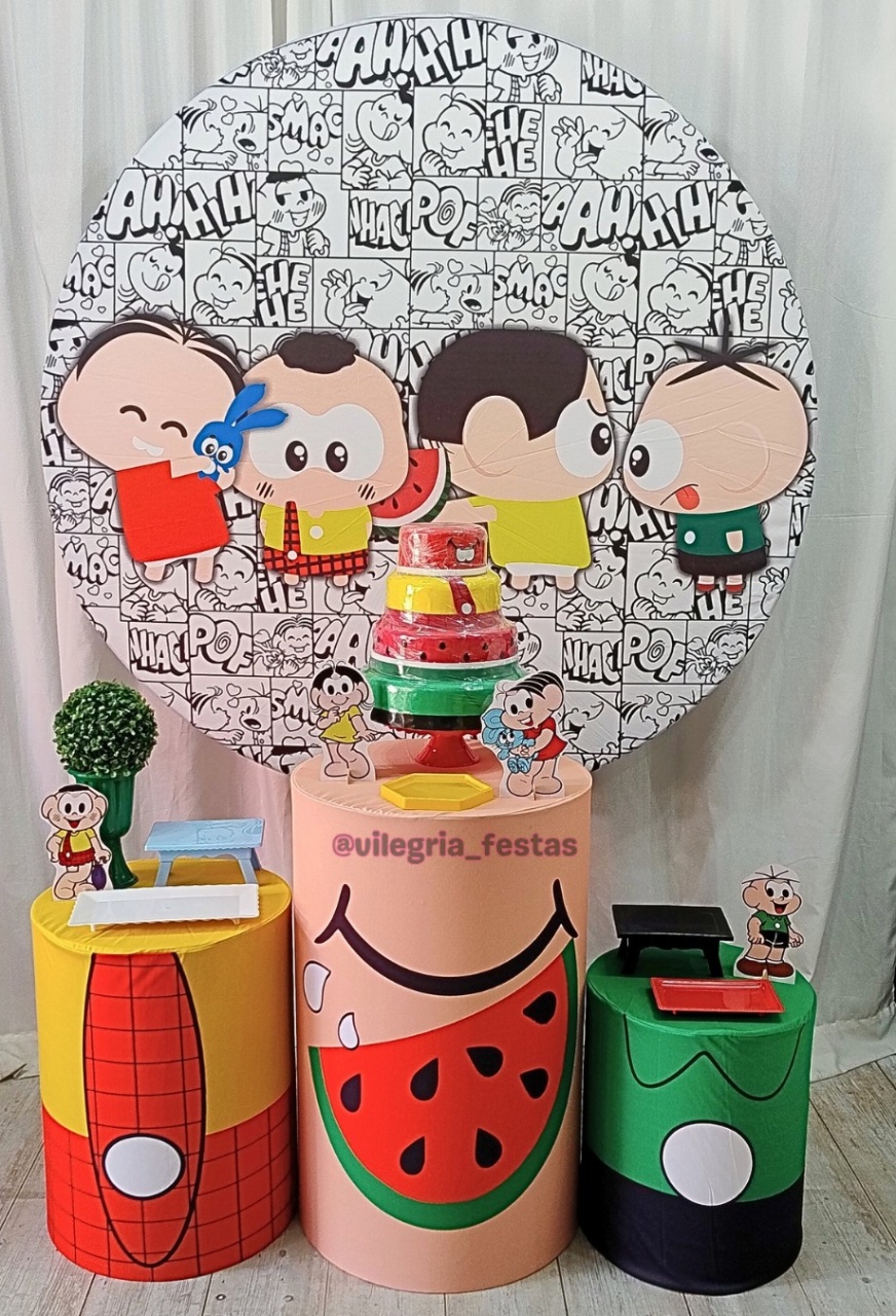 Kit Arco Íris Turma da Mônica Toy - Vilegria Festas