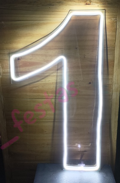 Número de Led Branco Frio 1 (60) - Vilegria Festas