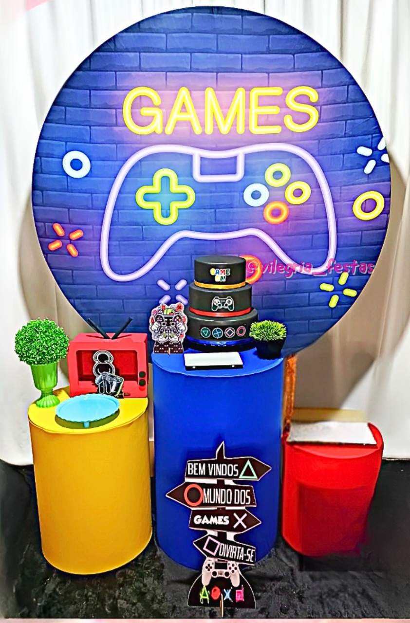 Kit Arco Íris Games - Vilegria Festas