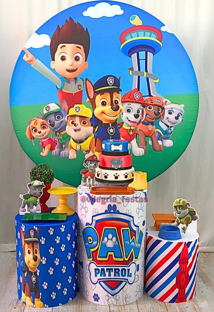 Kit Arco Íris Patrulha Canina  - Vilegria Festas