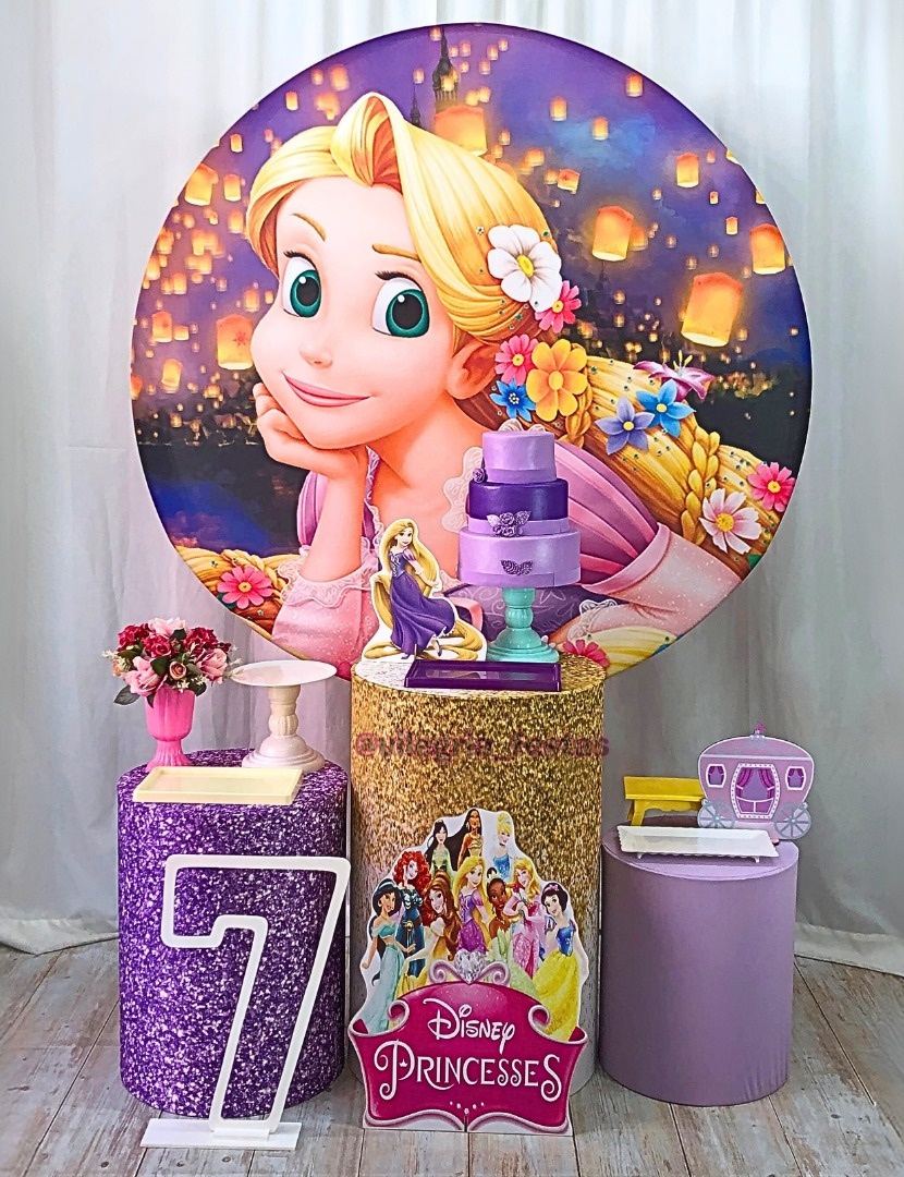 Kit Arco Íris Rapunzel  - Vilegria Festas