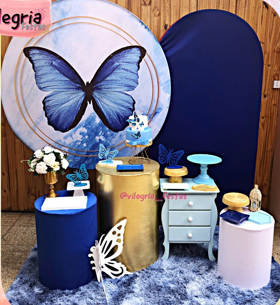 Kit Universo Borboleta Azul - Vilegria Festas