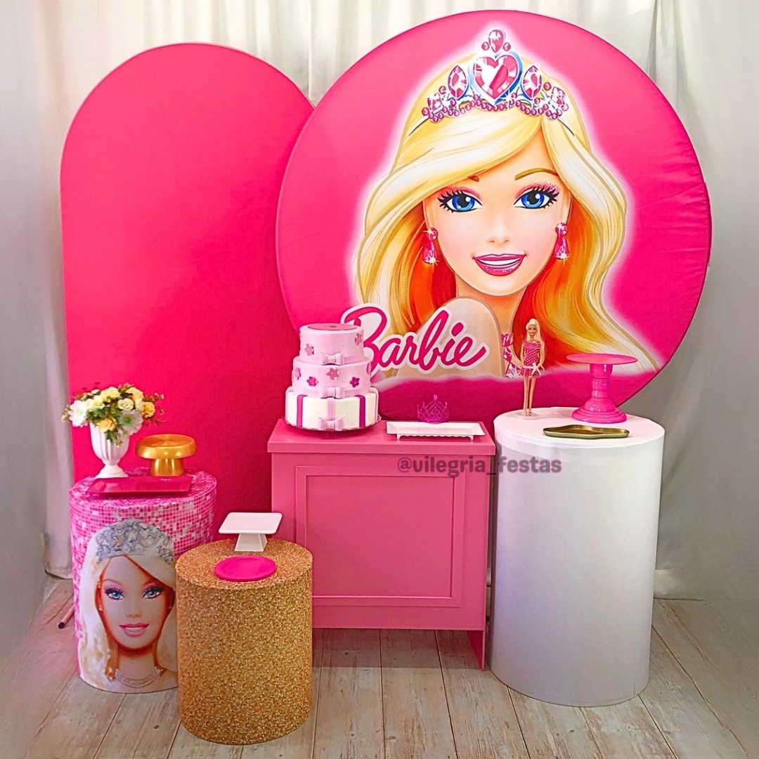 Kit Universo Barbie Coroa - Vilegria Festas