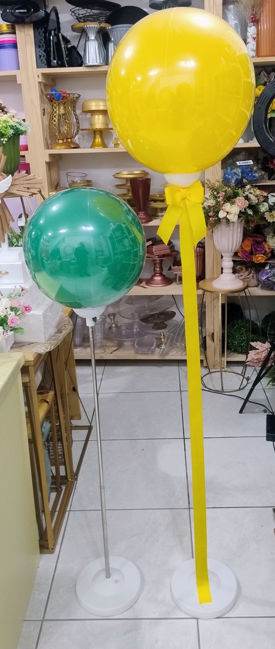 Balão Encapsulado Com Haste Ajustável Dupla - Vilegria Festas