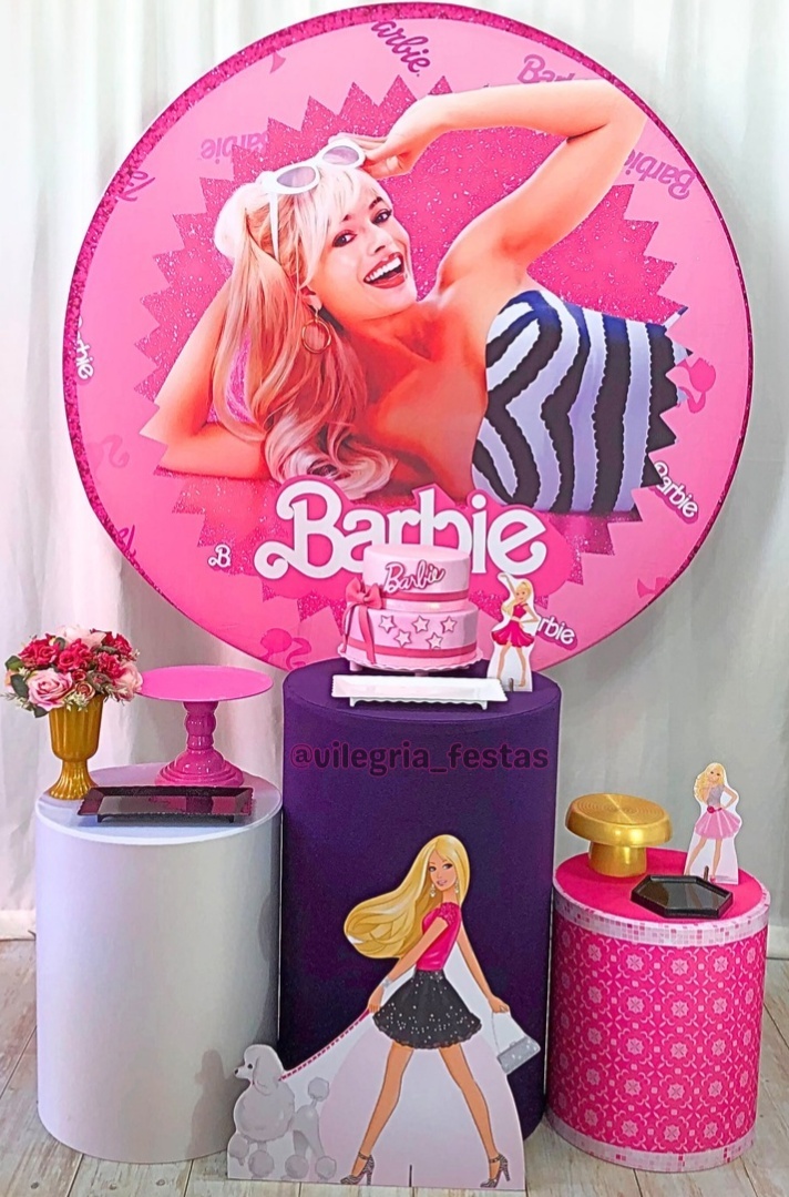 Kit Arco Iris 3 Barbie Filme - Vilegria Festas