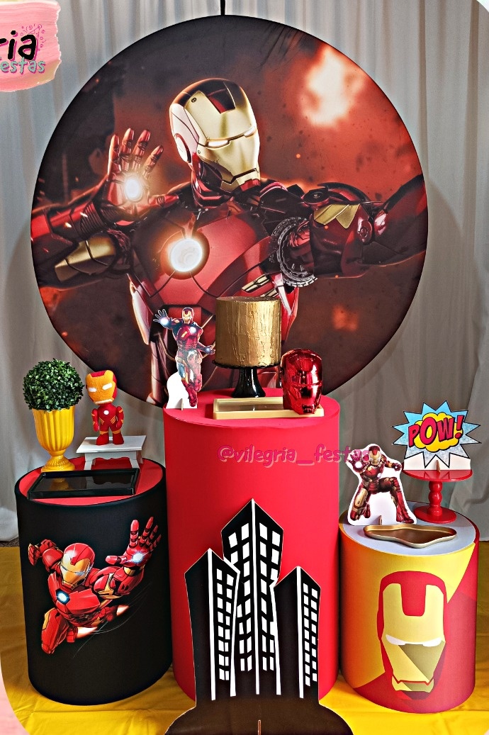Kit Arco Íris Homem de Ferro - Vilegria Festas