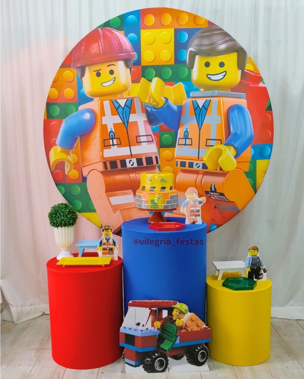 Kit Arco Íris Lego - Vilegria Festas