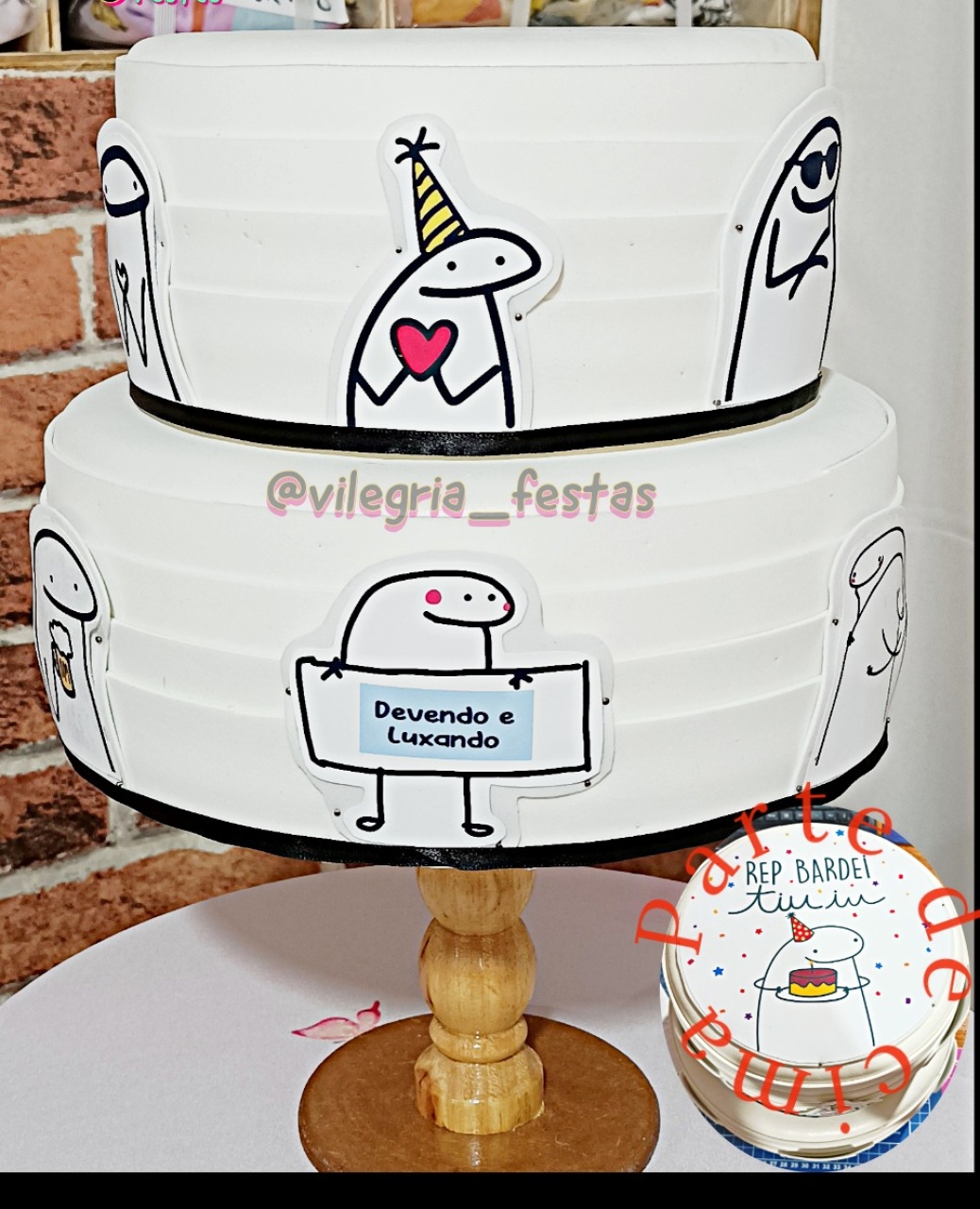 Bolo Fake 2And Flork - Vilegria Festas