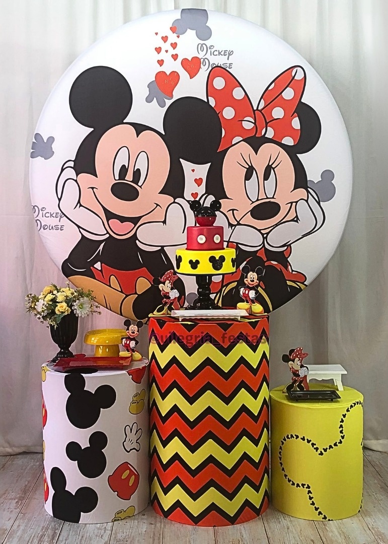 Kit Arco Íris Mickey E Minnie - Vilegria Festas