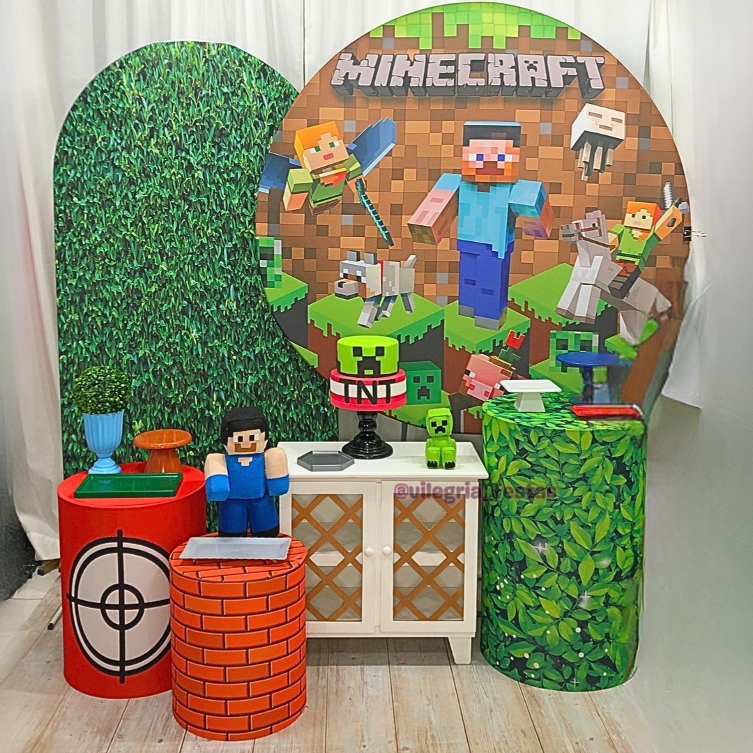 Kit Universo Minecraft - Vilegria Festas