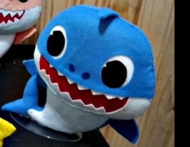 Feltro Baby Shark Azul - Vilegria Festas