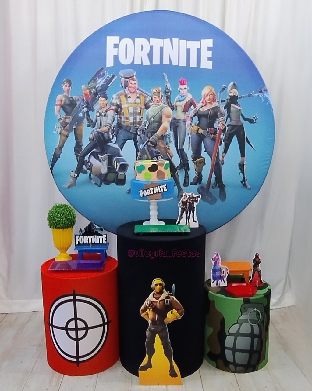 Kit Arco Íris Fortnite - Vilegria Festas