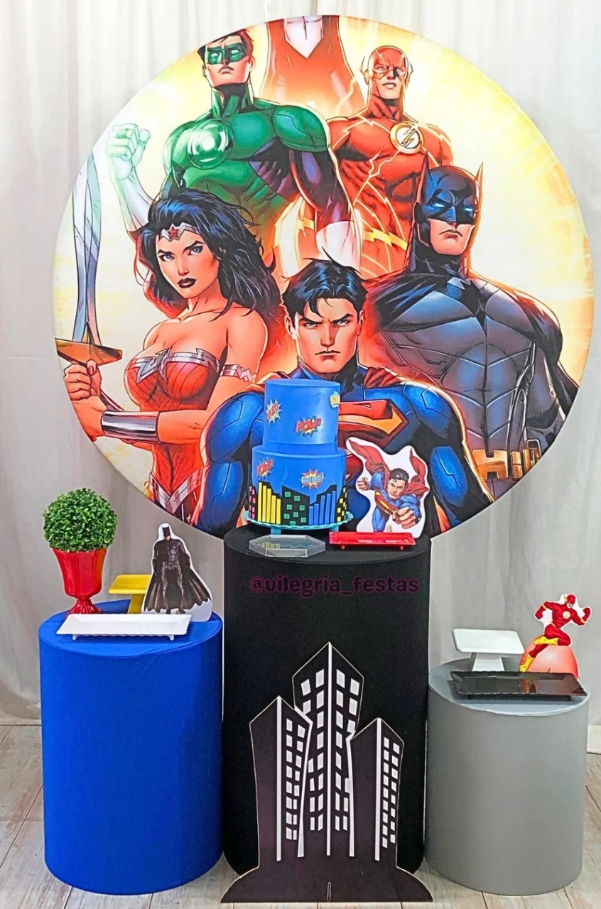 Kit Arco Íris Liga da Justiça - Vilegria Festas