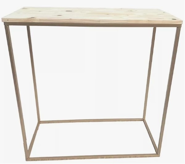 Mesa Cubo de Ferro Dourada Gg - Vilegria Festas