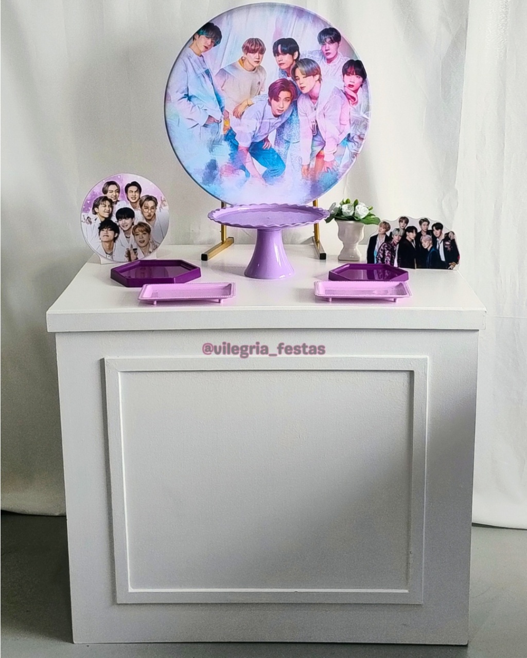 Kit Alegria Com Mesa Bts - Vilegria Festas