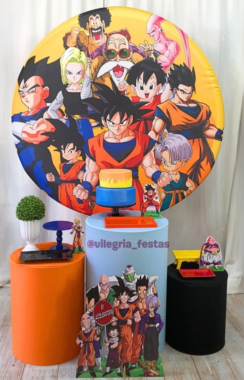 Kit Arco Íris Dragon Ball Z - Vilegria Festas