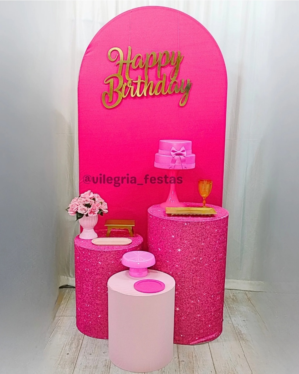 Kit Adulto Roc Tons de Pink - Vilegria Festas