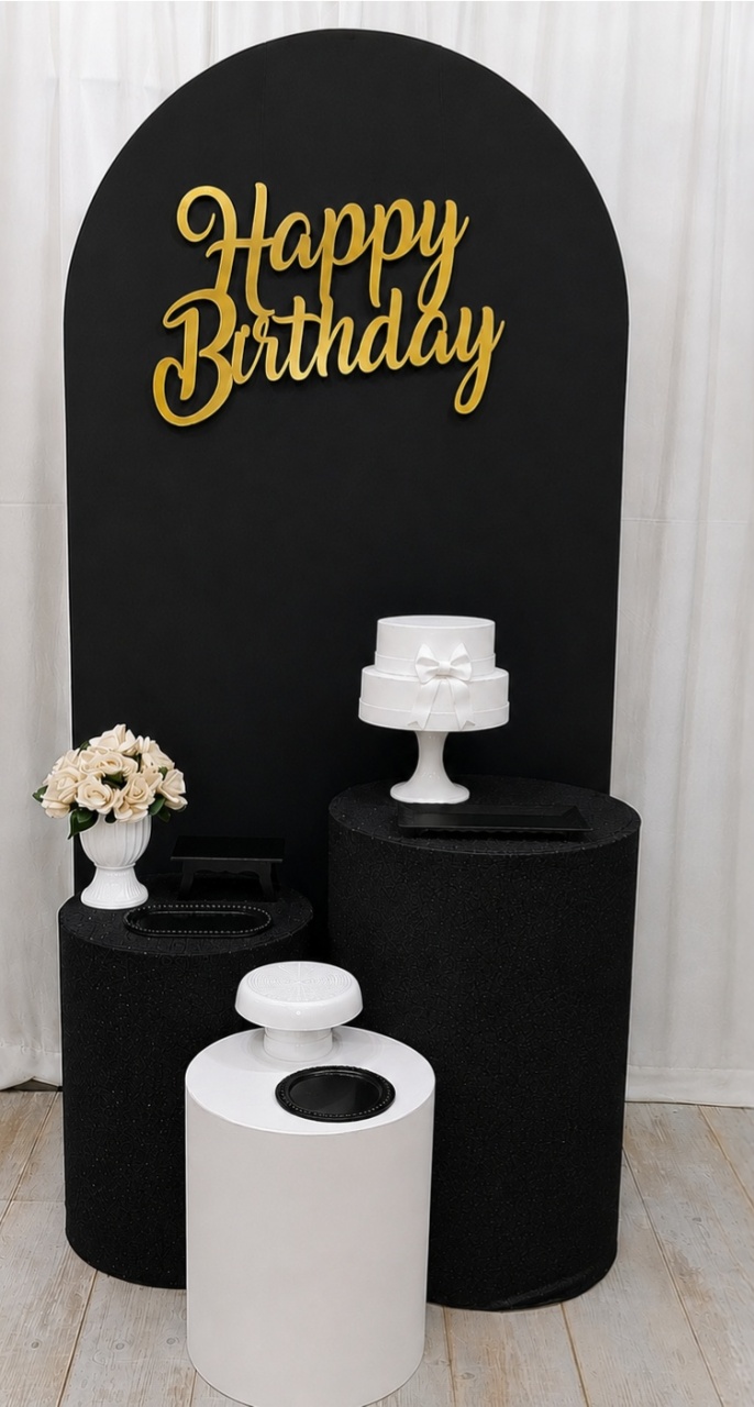 Kit Adulto Roc Preto Com Branco - Vilegria Festas