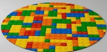 Tapete Redondo Lego 1.40D - Vilegria Festas