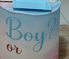 Capa Cilindro Chá Revelação Rosa E Azul Boy E Girl - DIVINA BELLAS FESTAS PEGUE E MONTE