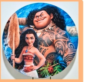Moana E Maui Capa Redonda 1,5 - DIVINA BELLAS FESTAS PEGUE E MONTE