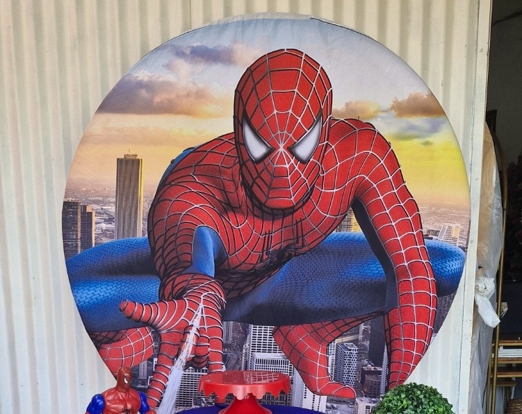 Capa Painel Homem Aranha Mod 05 - DIVINA BELLAS FESTAS PEGUE E MONTE