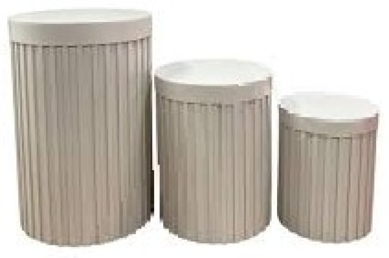 Kit Cilindros Ripados P, M E G (Mdf) - DIVINA BELLAS FESTAS PEGUE E MONTE