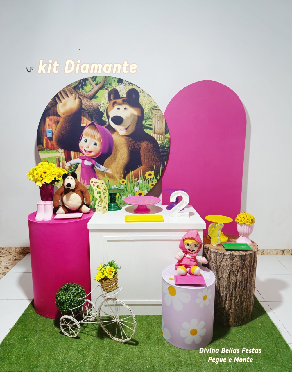 Kit Marsha E O Urso Diamante 💎    - DIVINA BELLAS FESTAS PEGUE E MONTE