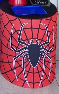 Capa Cilindro Homem Aranha Aranha P - DIVINA BELLAS FESTAS PEGUE E MONTE