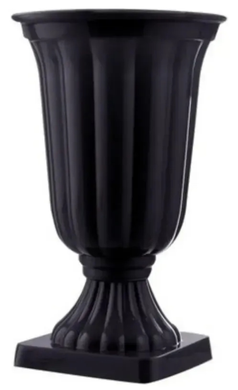 Vaso Preto Grande Grego - DIVINA BELLAS FESTAS PEGUE E MONTE