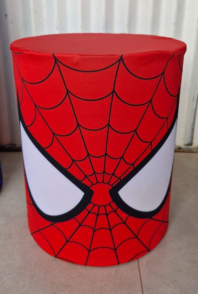 Capa Cilindro Homem Aranha P  Olhos - DIVINA BELLAS FESTAS PEGUE E MONTE