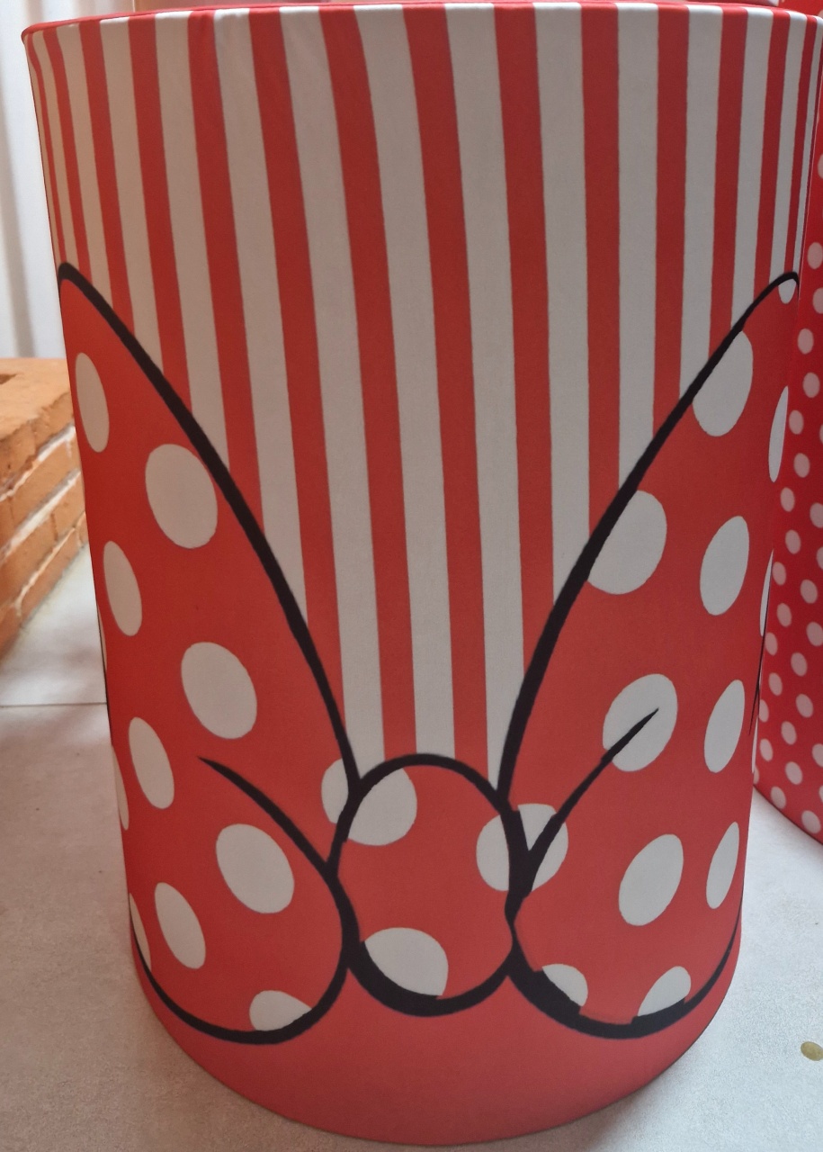 Capa Cilindro Minnie Vermelho  M - DIVINA BELLAS FESTAS PEGUE E MONTE