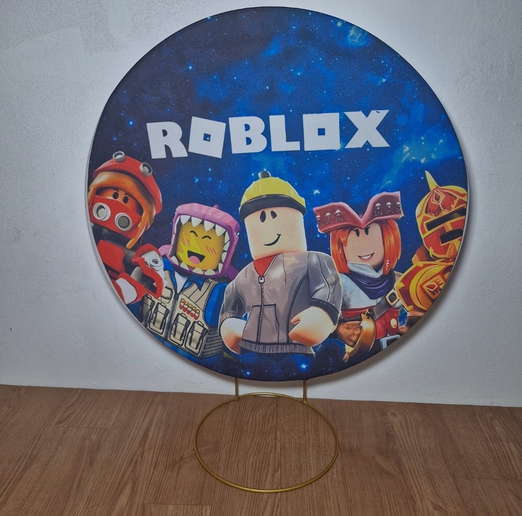 Mini Capa Painel Roblox 50Cm - DIVINA BELLAS FESTAS PEGUE E MONTE