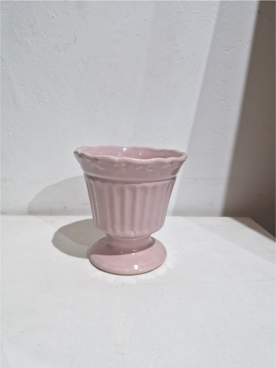 Vaso Rosa Claro Peq Cerâmica - DIVINA BELLAS FESTAS PEGUE E MONTE