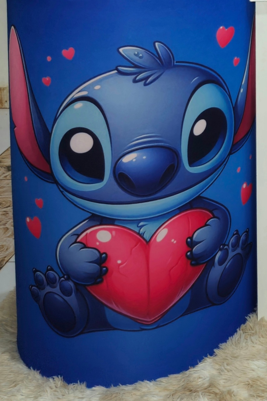 Capa Stitch Azul Escuro G - DIVINA BELLAS FESTAS PEGUE E MONTE