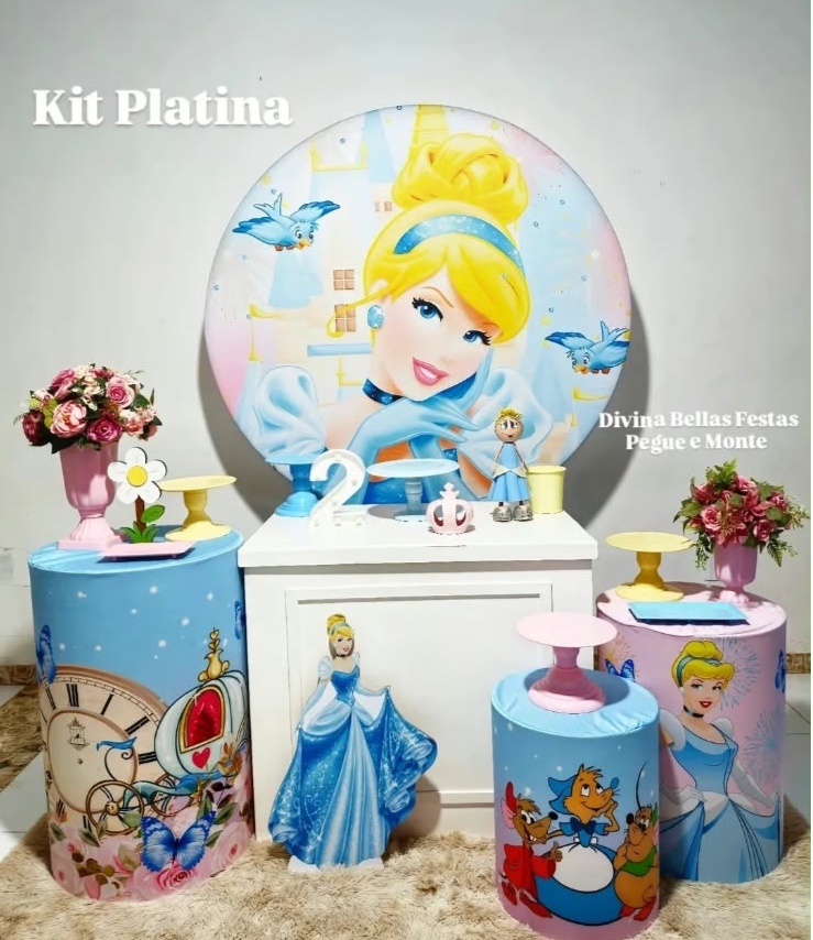 Cinderela Kit Platina - DIVINA BELLAS FESTAS PEGUE E MONTE