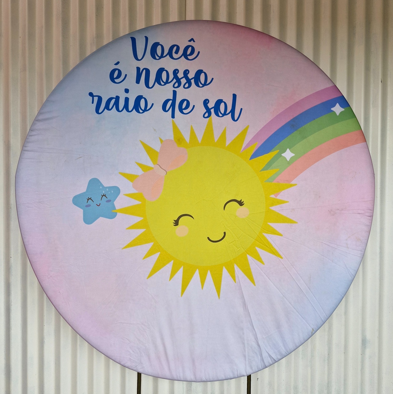 Capa Painel Raio de Sol Rosa1,5 - DIVINA BELLAS FESTAS PEGUE E MONTE