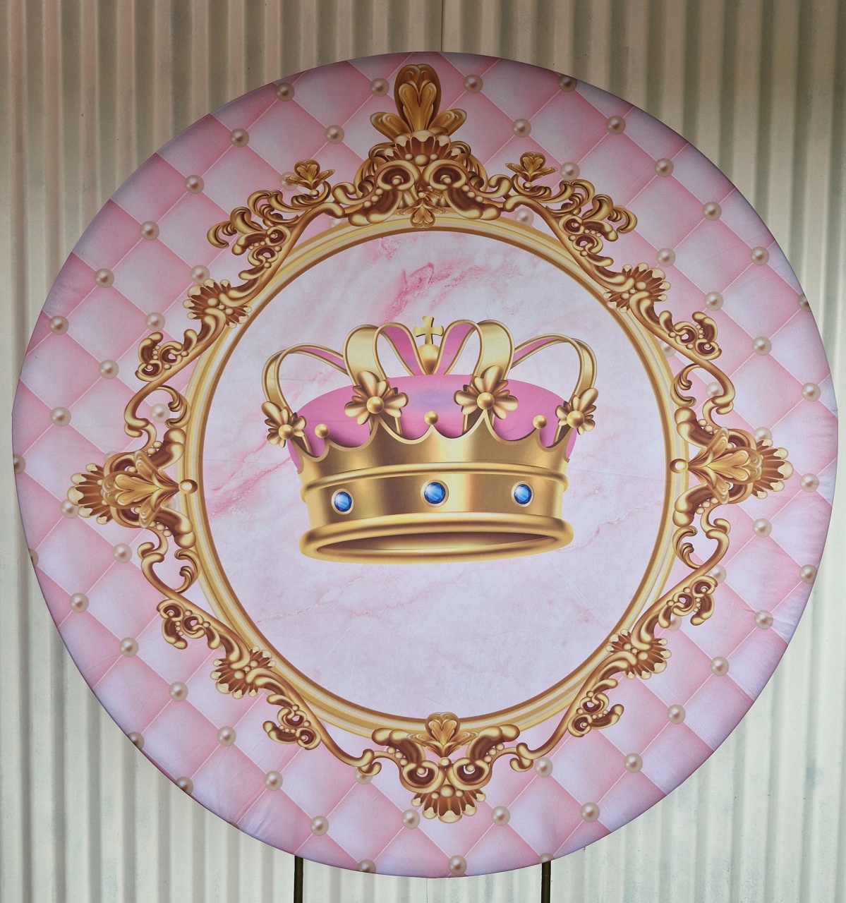 Capa Painel Coroinha Rosa 1,5 - DIVINA BELLAS FESTAS PEGUE E MONTE