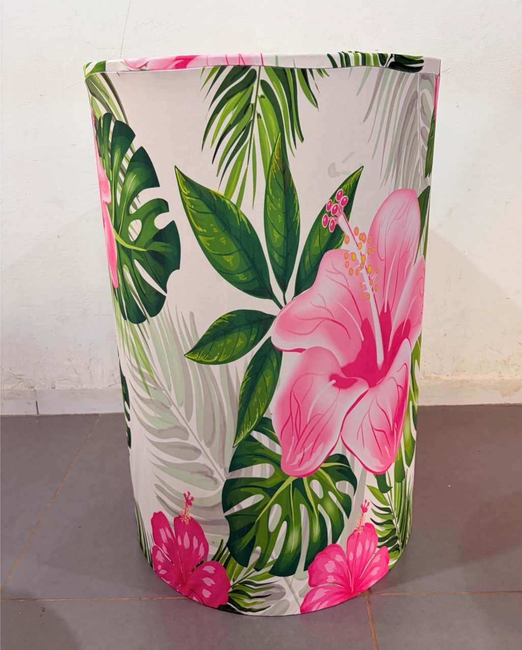 Moana Capa Cilindro Floral Rosa G - DIVINA BELLAS FESTAS PEGUE E MONTE