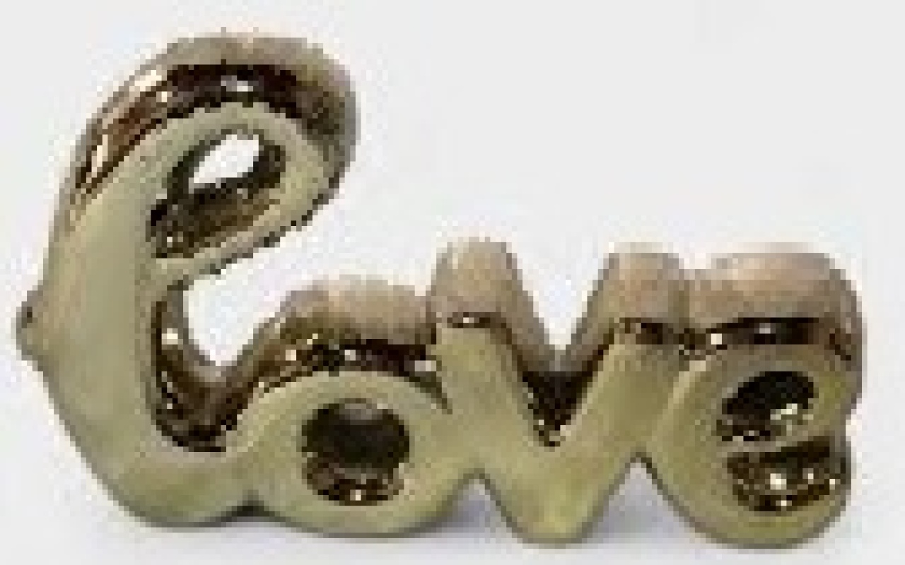 Love Ceramica Dourado - DIVINA BELLAS FESTAS PEGUE E MONTE