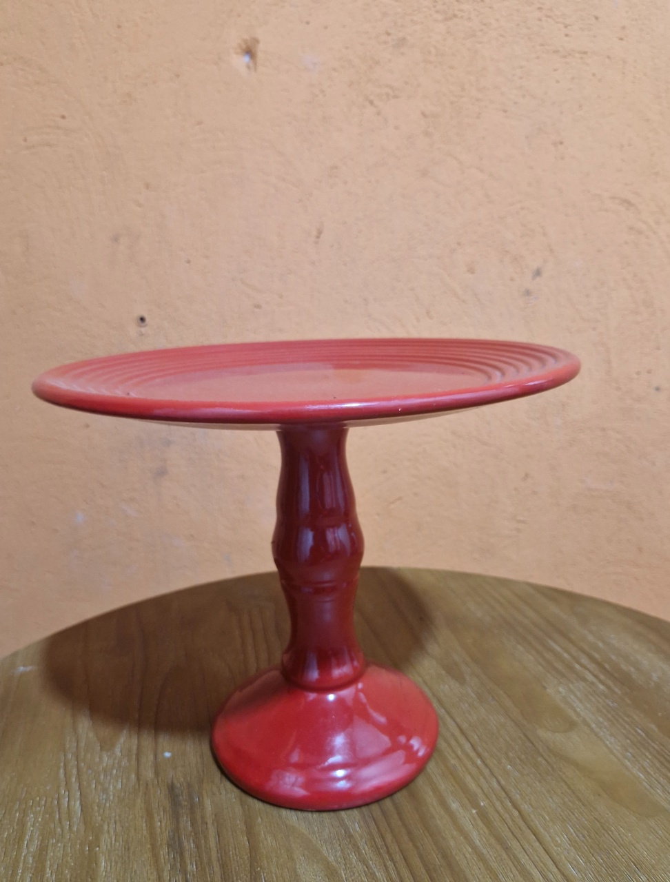 Boleira Vermelha Ceramica - DIVINA BELLAS FESTAS PEGUE E MONTE