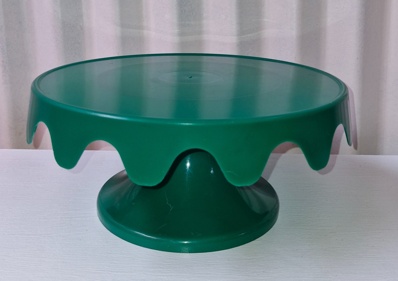 Suporte Para Bolo Verde Escuro Politileno - DIVINA BELLAS FESTAS PEGUE E MONTE
