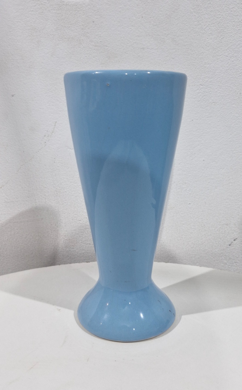 Vaso Azul Claro Peq Cerâmica Comprido - DIVINA BELLAS FESTAS PEGUE E MONTE